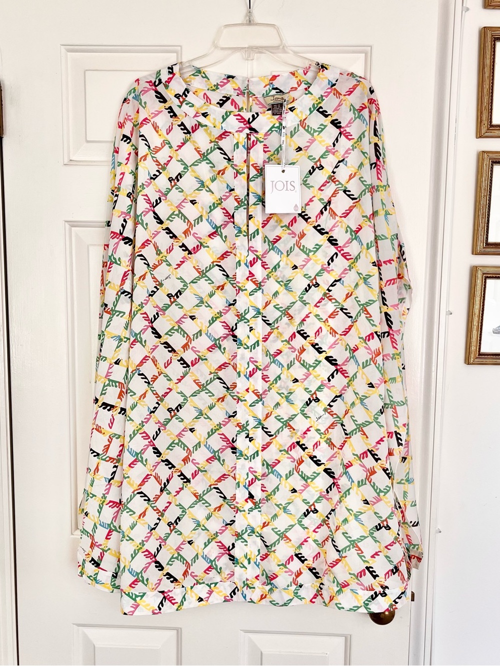 Issa London Silk Kaftan Tunic Blouse Size 12 NWT